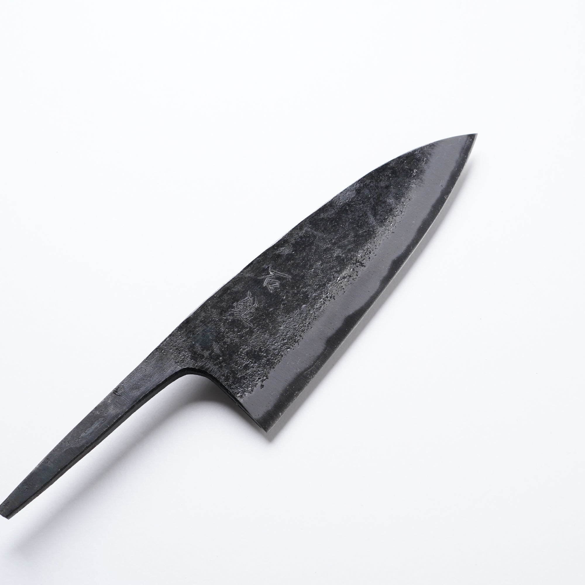 黒打ち厚出刃 165mm｜青2｜銘[石鎚]