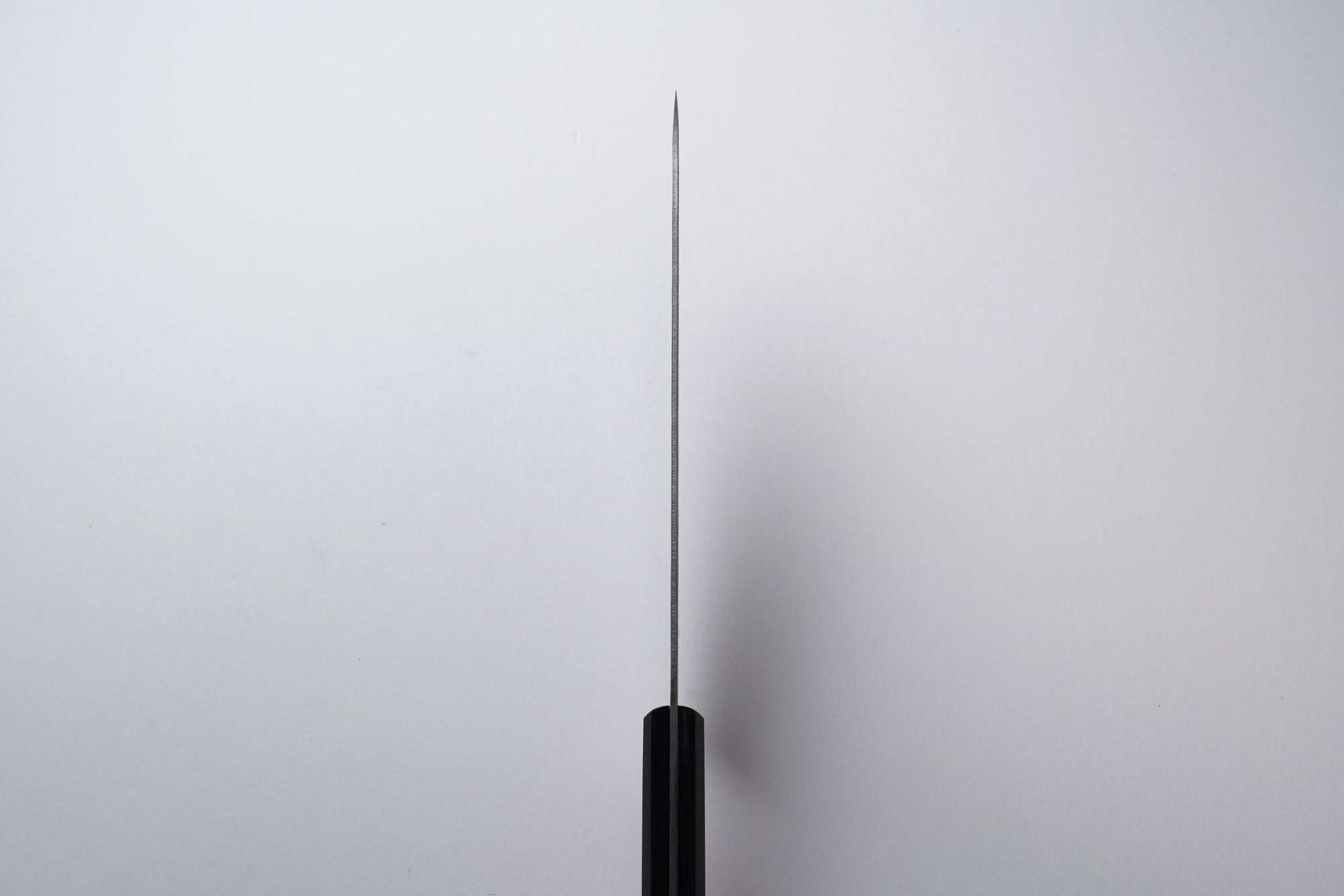 440C 槌目33層ニッケルダマスカス 三徳 180mm｜紫・本通し