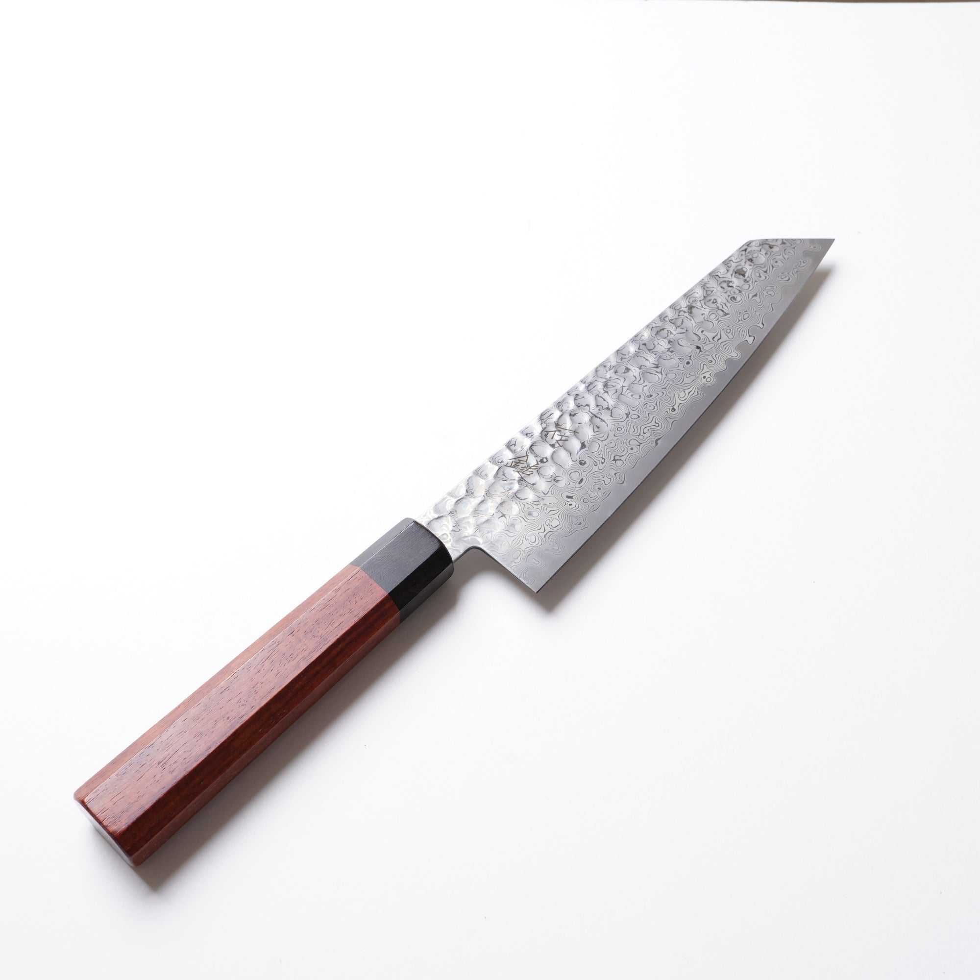 VG10 槌目ダマスカス 切付 180mm｜ローズ八角柄